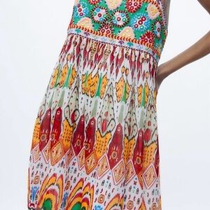 Zara Embroidered Sequin Dress
